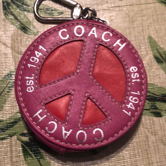 Coach Peace Keychain Pouch